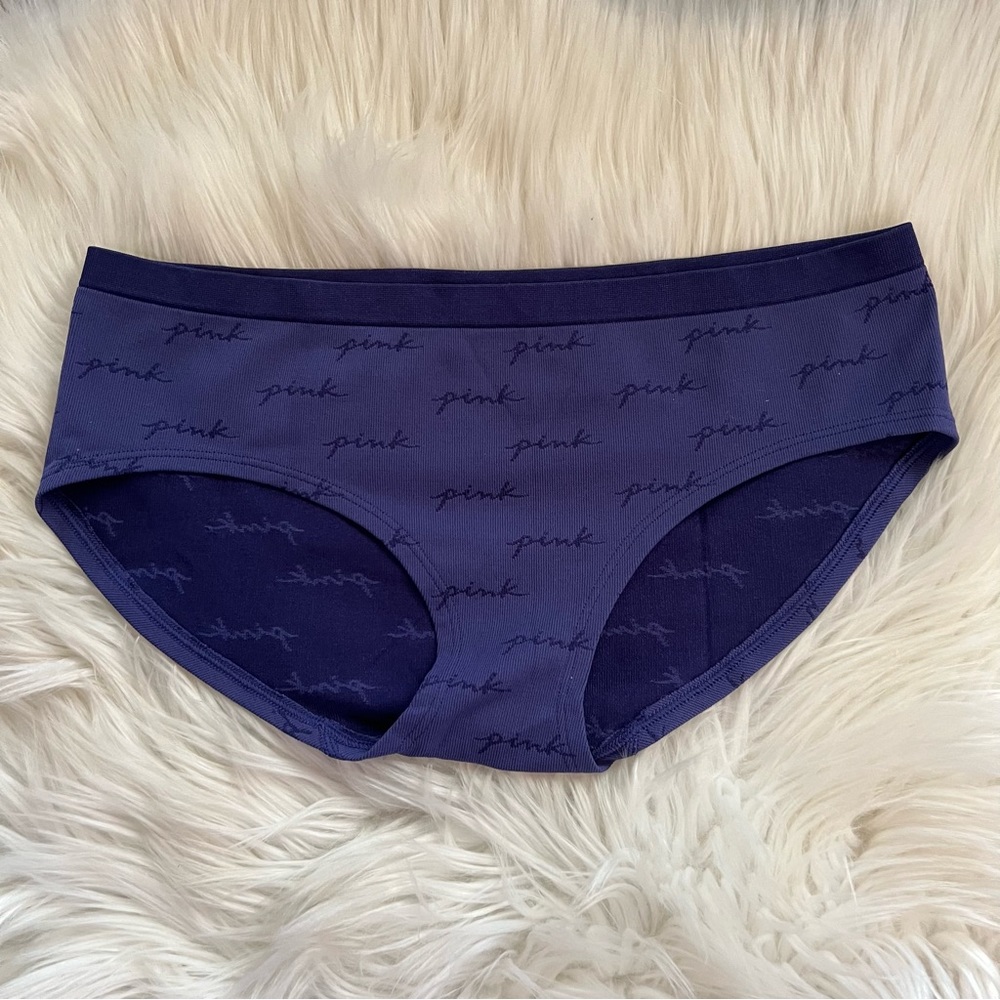 Victoria’s Secret PINK Plum Purple Graphic Stretchy Panties